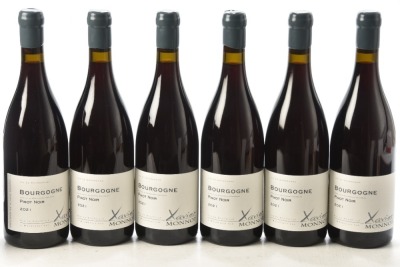 Bourgogne Pinot Noir Xavier Monnot 2021 6 bts