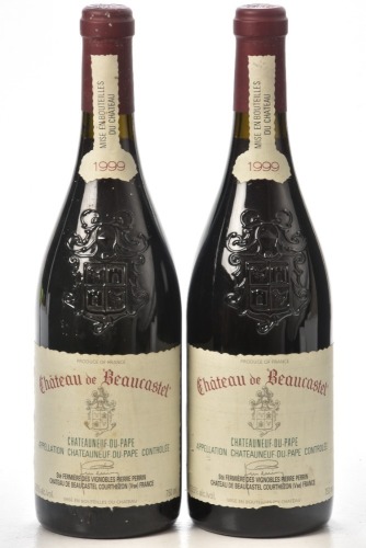Chateauneuf du Pape Beaucastel 1999 2 bts
