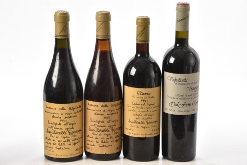Dal Forno Romano Valpolicella Superiore 1999 1Bt Quintarelli Giuseppe Alzero Cabernet Franc 1991 1Bt Quintarelli Giuseppe Amarone della Valpolicella 1983 1Bt Quintarelli Giuseppe Amarone della Valpolicella 1991 1Bt Above 4bts