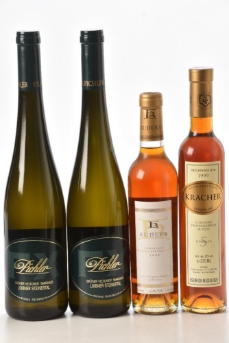 FX Pichler Gruner Veltliner Smaragd Loibner Steinertal 2013 2bts Kracher Scheurebe Trockenbeerenauslese Nummer 5 1999 1x37.5cl Rudera Chenin Blanc Noble Late Harvest Stellenbosch 2006 1x37.5cl Above 4bts