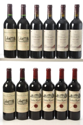 Chateau Recougne Bordeaux Superieur 2012 4bts Dutruch Grand Poujeaux Moulis-en-Medoc 1996 4bts Chateau Tour de Pez Saint Estephe 2004 4bts Above 12bts