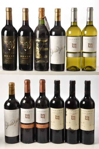 Legaris Paramos Ribera Del Duero 2018 3 bts Legaris Crianza Ribera Del Duero 2019 2bts Yllera Gran Selecion 1986 1bt Yllera Jesus 2016 2bts Boada Campo de Bueyes Reserva Ribera del Duero 2012 2bts Legaris Verdejo Rueda 2021 2bts Above 12bts