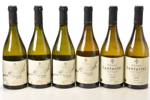 Hatzidakis Skitali 2017 1bt Hatzidakis Skitali 2021 3 bts Hatzidakis Santorini Cuvee No. 15 2018 2bts above 6 bts