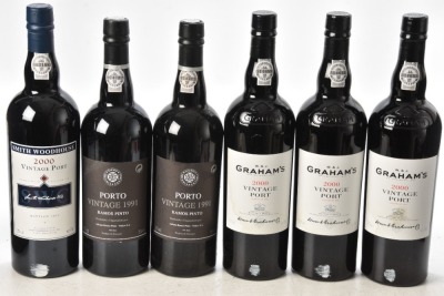 Graham's Vintage Port 2000 3bts Ramos Pinto Vintage Port 1991 2bts Smith Woodhouse Vintage Port 2000 1bt Above 6bts