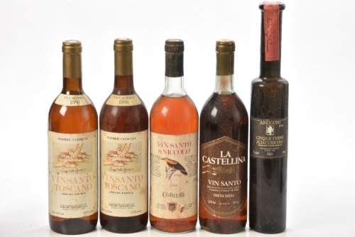 Vin Santo 1986 San Niccolo 1 bt Vin Santo 1986 Podere Cappacia 2 bts Vin Santo La Castellina 1 bt Cinque Terre Sciacchetra 1992 1 hf bt
