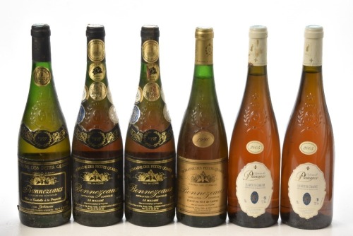 Quarts de Chaume, Chateau de Plaisance 2005 2 bts Bonnezeaux Moelleux futs de chene 1990 Domaine de Petits Quarts 1 bt Bonnezeaux 1997 Domaine de Petits Quarts 1 bt Bonnezeaux Liquoreaux Malabe 1997 Domaine de Petits Quarts 2 bts