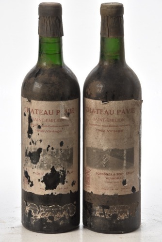 Chateau Pavie St Emilion Andrew Collie & co 1962 2 bts