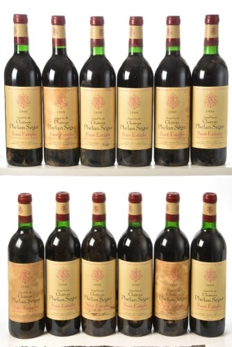 Chateau Phelan Segur Saint-Estephe 1989 12 bts