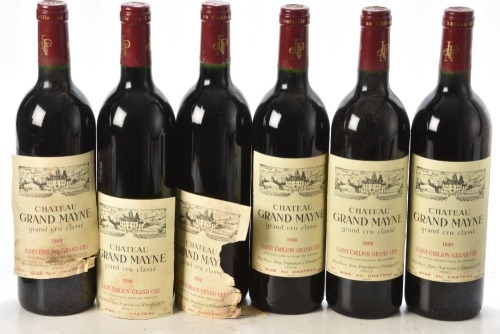 Chateau Grand Mayne Saint-Emilion 1990 6 bts