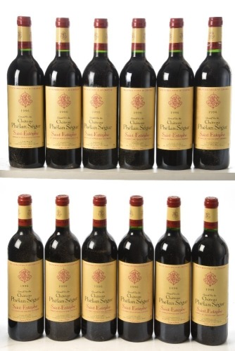 Chateau Phelan Segur Saint-Estephe 1996 12 bts