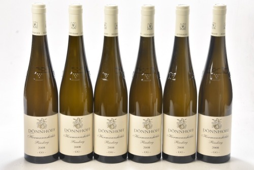 Donnhoff Niederhäuser Hermannshöhle Riesling Grosses Gewächs 2008 6 bts In Bond