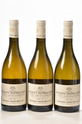 Puligny Montrachet 1er Cru le Mouchere Domaine Henri Boillot 2013 3 bts