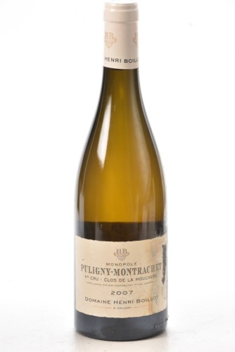 Puligny Montrachet 1er cru clos de la Moucheres Domaine Henri Boillot 2007 1 bt