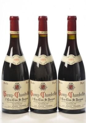 Gevrey Chambertin 1er Cru Clos St. Jacques Vielles Vignes 2001 Domaine Fourrier 3 bts