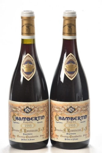 Chambertin Grand Cru 1993 Domaine Armand Rousseau Pere et Fils 2 bts