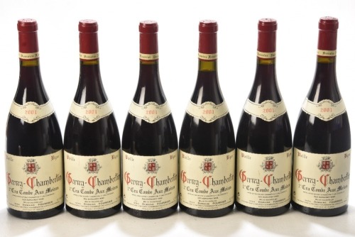 Gevrey Chambertin 1er Cru Combe aux Moines Vielles Vignes 2001 Domaine Fourrier 6 bts