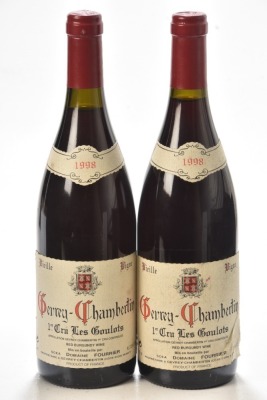 Gevrey Chambertin 1er Cru Les Goulots Vielles Vignes 1998 Domaine Fourrier 2 bts