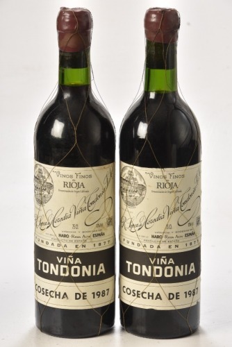 Viña Tondonia Rioja Gran Reserva Tinto 1987 R. Lopez de Heredia 2 bts