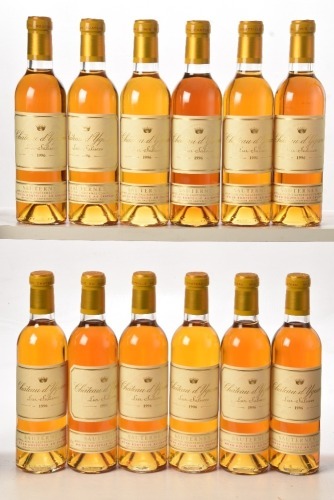 Chateau d'Yquem 1996 Sauternes 12 hf bts OWC In Bond