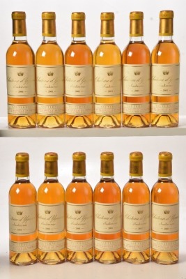 Chateau d'Yquem 2001 Sauternes 12 hf bts OWC In Bond