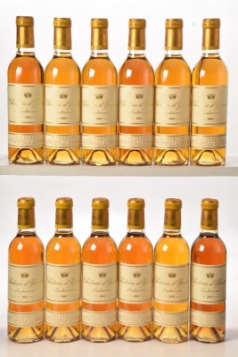 Chateau d'Yquem 2001 Sauternes 12 hf bts OWC In Bond