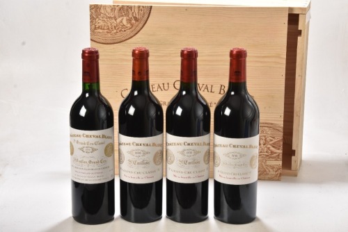 Chateau Cheval Blanc 100 Point Collection Case Ex Chateau (1X2000, 05, 10, 15) 4 bts OWC In Bond