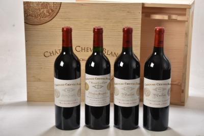 Chateau Cheval Blanc 100 Point Collection Case Ex Chateau (1X2000, 05, 10, 15) 4 bts OWC In Bond