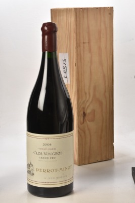 Clos de Vougeot Grand Cru 2008 Domaine Perrot-Minot 1 3l bt OWC In Bond