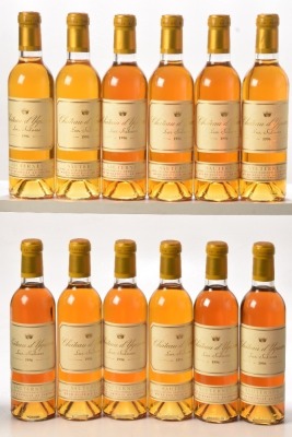 Chateau d'Yquem 1996 Sauternes 12 hf bts OWC In Bond