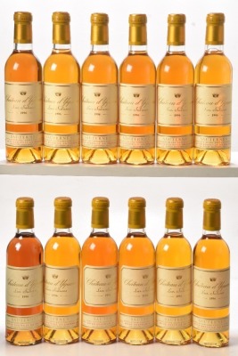 Chateau d'Yquem 1996 Sauternes 12 hf bts OWC In Bond