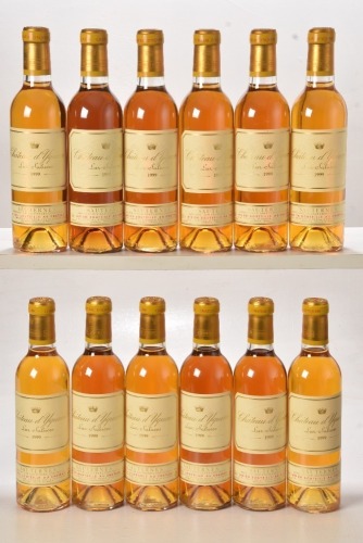 Chateau d'Yquem 1999 Sauternes 12 hf bts OWC In Bond