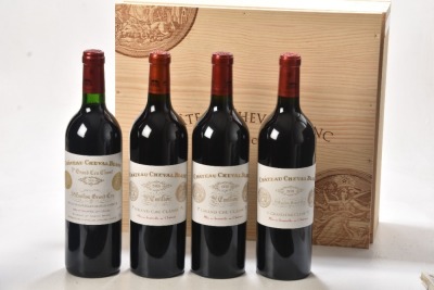 Chateau Cheval Blanc 100 Point Collection Case Ex Chateau (1X2000, 05, 10, 15) 4 bts OWC In Bond