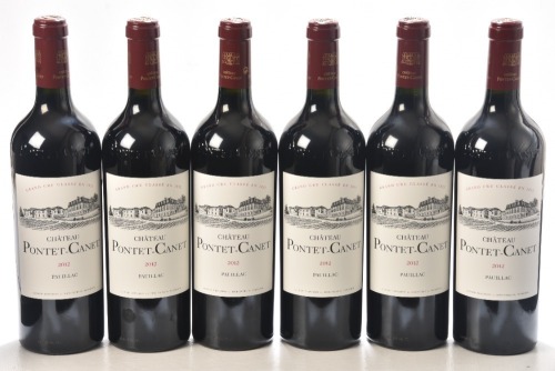 Chateau Pontet Canet 2012 Pauillac 12 bts OWC (2 x 6 bts OWC) In Bond