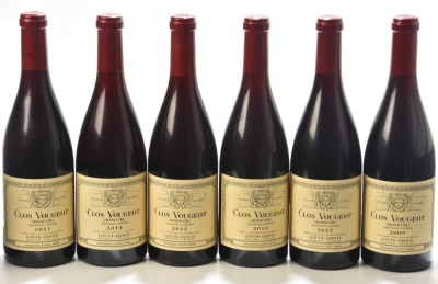 Clos de Vougeot Grand Cru Vertical Case 2009-2014 Louis Jadot 6 bts OWC In Bond