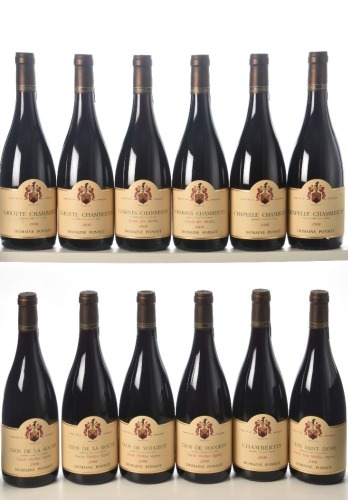 Domaine Ponsot Assortment Case 2008 12 bts OWC In Bond