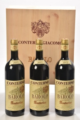 Barolo Monfortino Riserva 2013 Giacomo Conterno 3 bts OWC In Bond