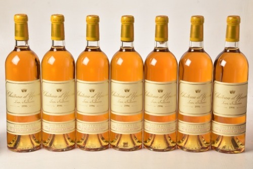 Chateau d'Yquem 1996 Sauternes 7 bts In Bond