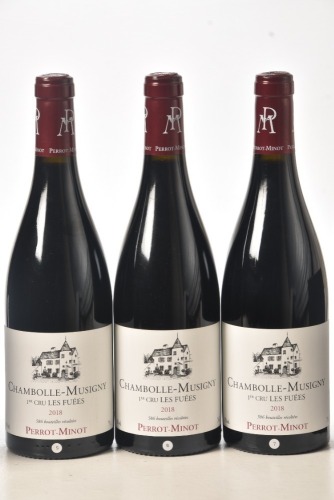 Chambolle Musigny 1er Cru Les Fuées Vielle Vignes 2018 Domaine Perrot-Minot 3 bts In Bond