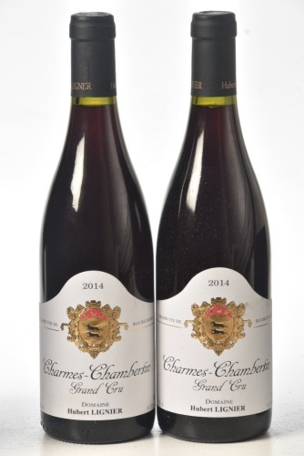 Charmes Chambertin Grand Cru 2014 Domaine Hubert Lignier 2 bts In Bond