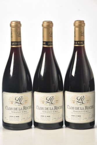 Clos de la Roche Grand Cru 2015 Domaine Lucien le Moine 3 bts In Bond