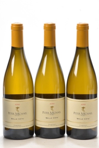 Peter Michael Belle Cote Chardonnay 2020 3 bts