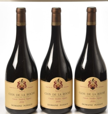 Clos de la Roche Grand Cru Domaine Ponsot 2016 3 Mags OWC In Bond