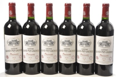 Chateau Grand Puy Lacoste Pauillac 2010 6 bts