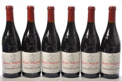 Chateauneuf du Pape Rouge Collection Charles Giraud Dom de Saint Prefert 2009 6 bts