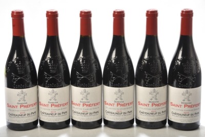 Chateauneuf du Pape Rouge Collection Charles Giraud Dom de Saint prefert 2010 6 bts