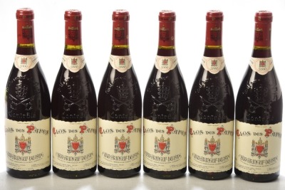 Chateauneuf du Pape Clos des Papes Avril 2000 6 bts