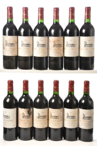 Chateau Lagrange 1998 St Julien Medo Grand Cru Classic OWC 12bts
