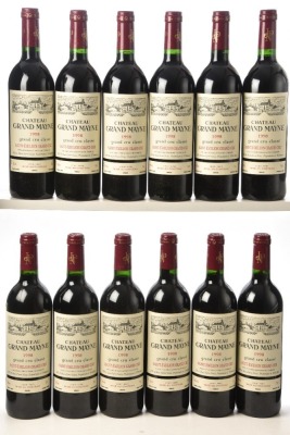 Chateau Grand Mayne 1998 Saint Emilion Grand Cru Classe 12 bts OWC