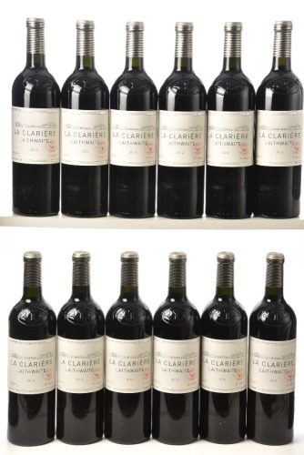 Chateau La Clariere 2016 Castillon Côtes de Bordeaux 12bts OWC