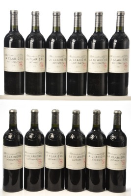 Chateau La Clariere 2017 Castillon Côtes de Bordeaux 12bts OWC